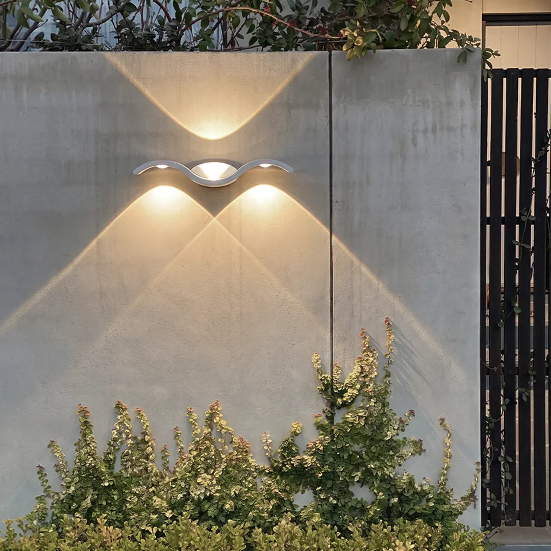 Wave Wall Sconce Outdoor Creative Up-Down LED Light