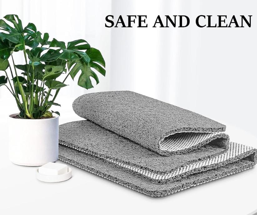 Non-Slip Shower Mat  – Soft, Safe, Easy to Clean, Customizable Size, Quick Water Drainage