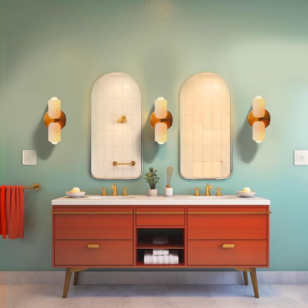 Modern Creamy Double Heads Wall Sconce